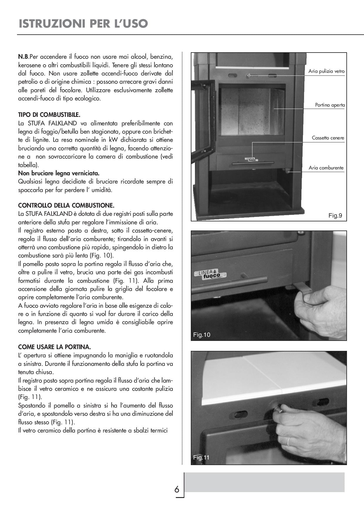 Stufa a legno Kcal/h 4.300- KW 5  PALAZZETTI